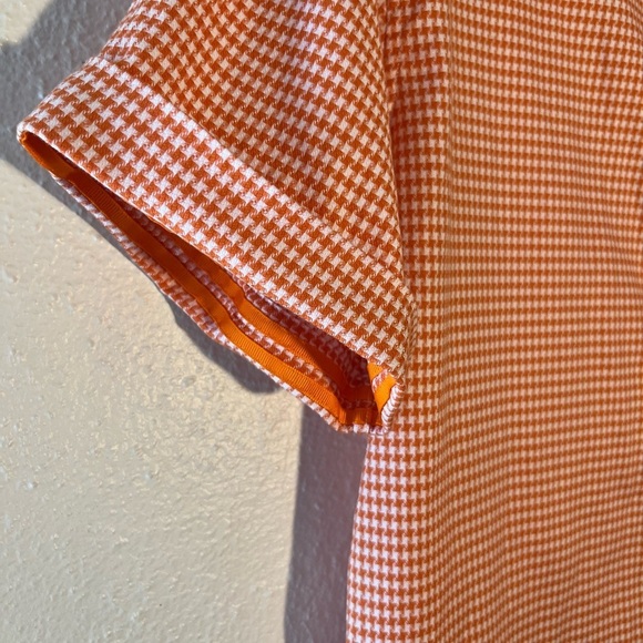 Robert Graham Men's Tailored Fit Howells Woven Shirt Orange & White Size XL - Picture 5 of 6